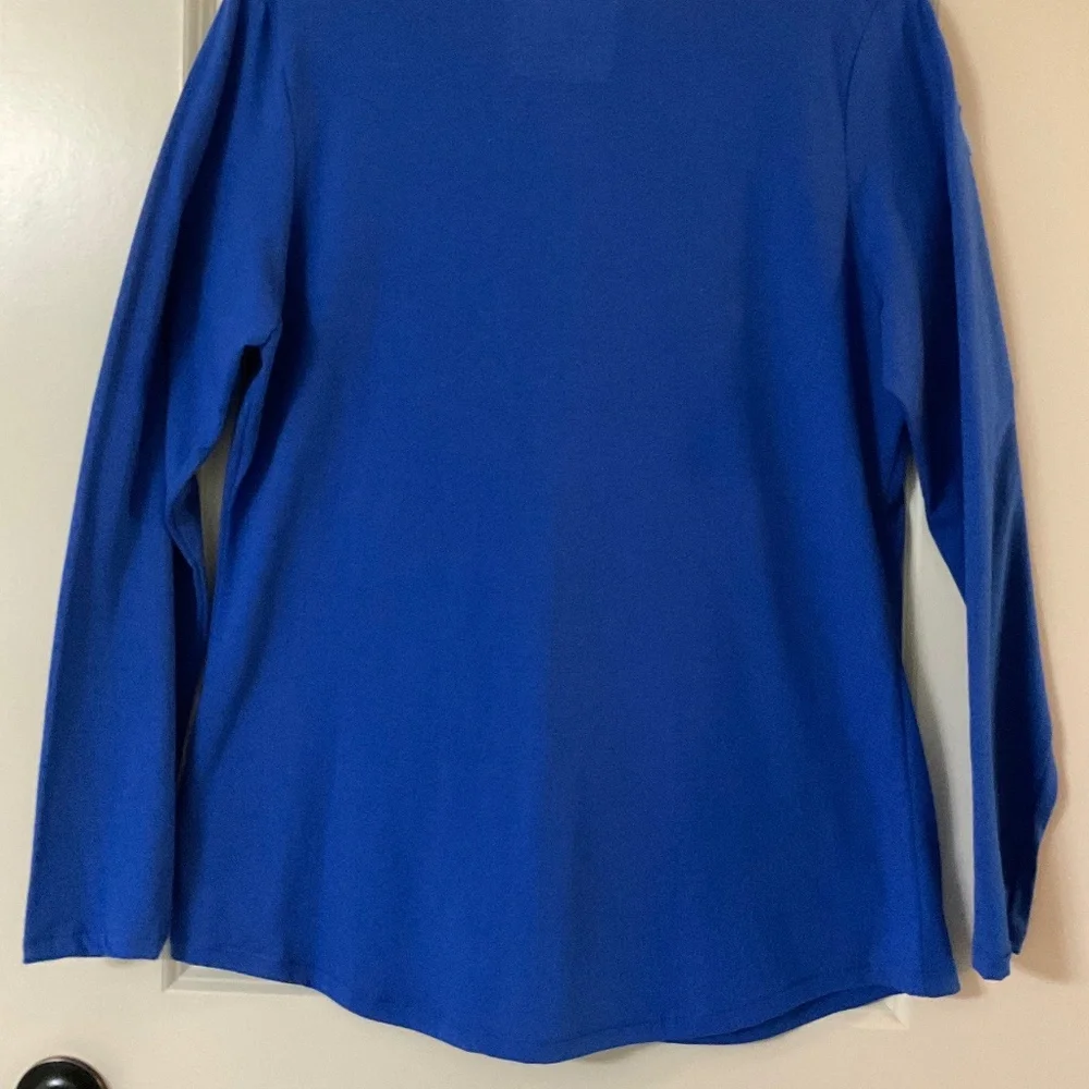 Hanes Women’s Dark Blue Long Sleeve Shirt Size XL - Picture 5 of 12